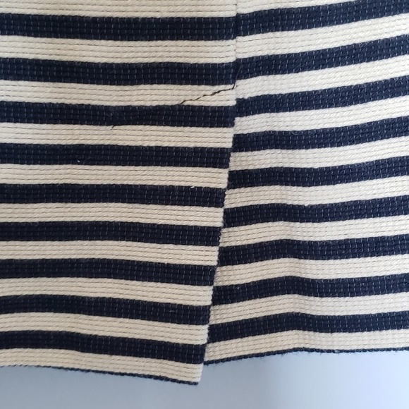 Loft navy white stripe pencil skirt - Picture 4 of 7